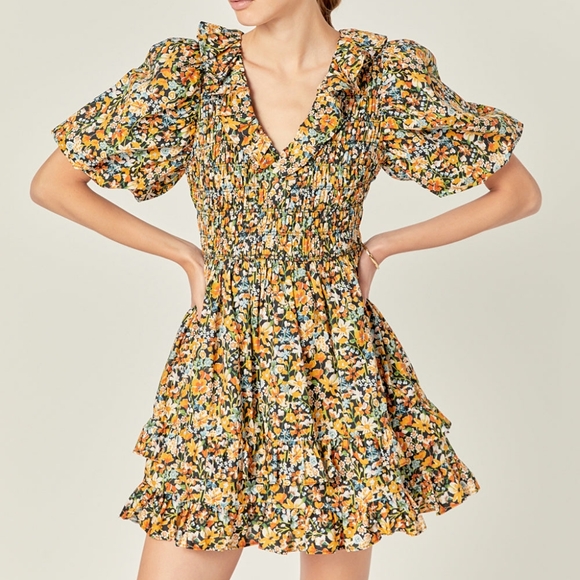 English Factory floral mini dress - Picture 2 of 5